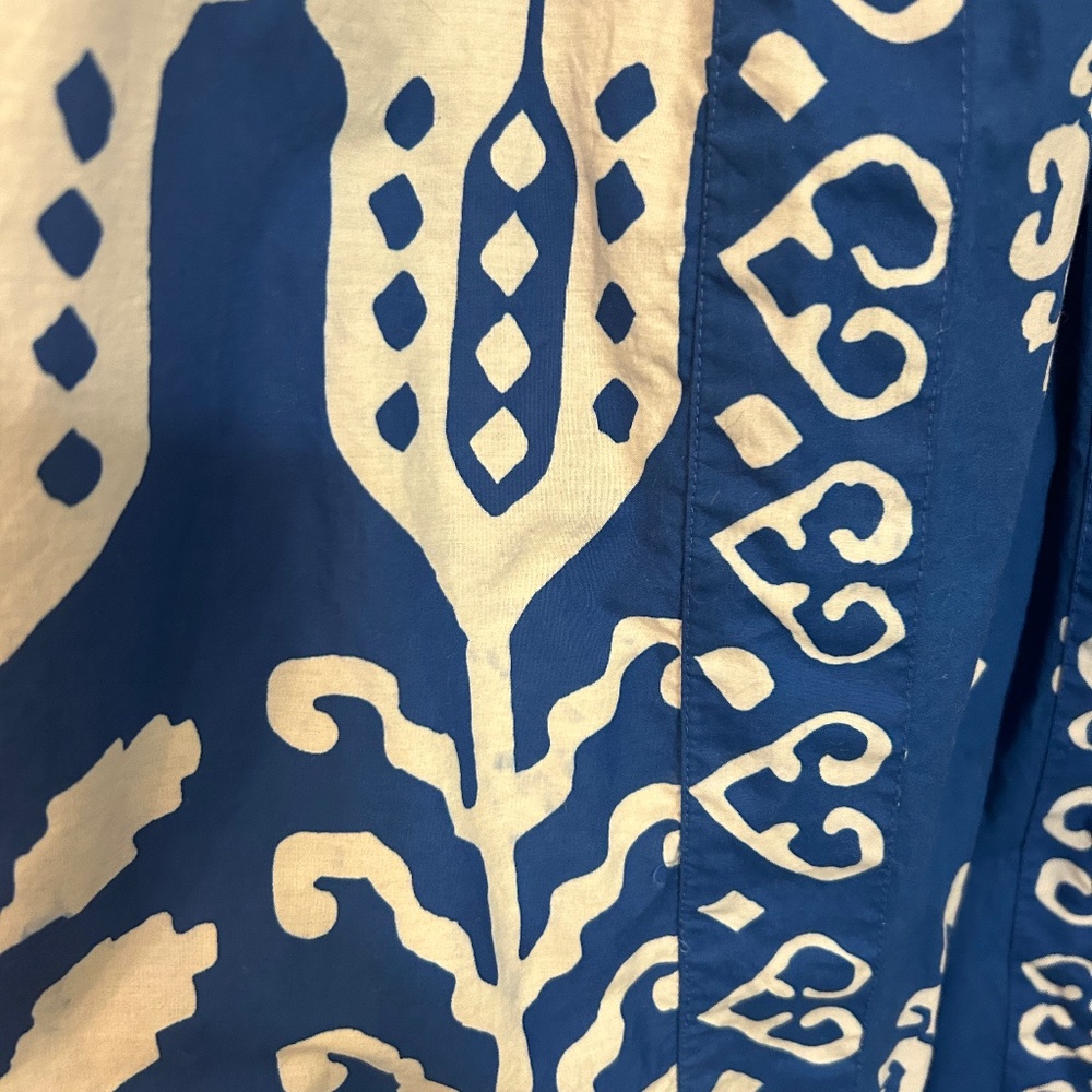Sea New York Beautiful Royal Blue Ikat Maxi Dress